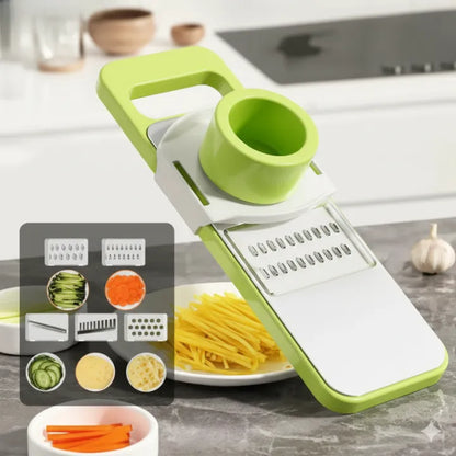 Vegetable cutter 5 in 1 Vegetable Slicer Cutter best for Home Kitchen Restaurant Stainless Steel Blades vegetable cutter Professional Vegetable Slicer for Onions, Garlic, Tomatoes, Potato, Carrot 5-in-1 vegetable slicer cutter