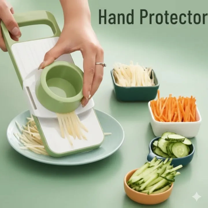 Vegetable cutter 5 in 1 Vegetable Slicer Cutter best for Home Kitchen Restaurant Stainless Steel Blades vegetable cutter Professional Vegetable Slicer for Onions, Garlic, Tomatoes, Potato, Carrot 5-in-1 vegetable slicer cutter